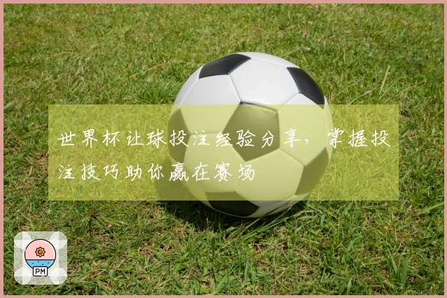 世界杯让球投注经验分享，掌握投注技巧助你赢在赛场